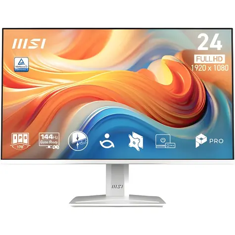 23.8" MSI PRE MP243W E14 biela / Monitor / IPS / Full HD / 144Hz / VESA