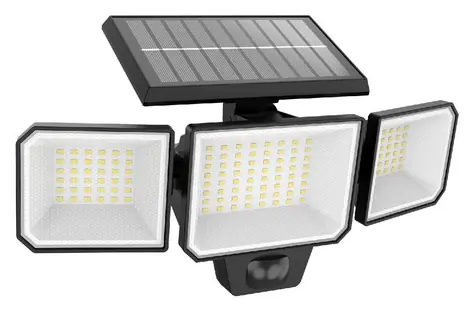 Philips Nysil čierna / LED vonkajšie nástenné solárne svietidlo s pohybovým čidlom / IP65 / 8,7 W / 5000K