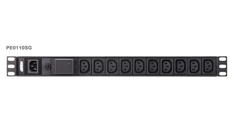 Aten PE0110S čierna / PDU / 1U / 10x C13 / vstup C14 / 100-240V / 10A