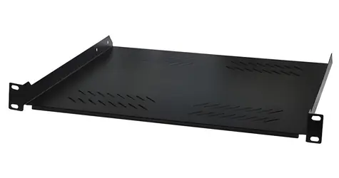 Xtendlan 400mm čierna / Polica / univerzál / 1U / 25kg nosnosť