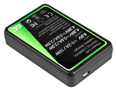 Green Cell AHBBP-501 / Nabíjačka / pre GoPro HERO5 HERO6 HERO7 / AHDBT-501 / LCD displej