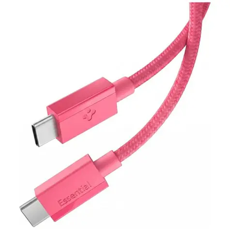 Spigen EB6010CC Essential 60W USB-C na USB-C ružová / Dátový kábel
