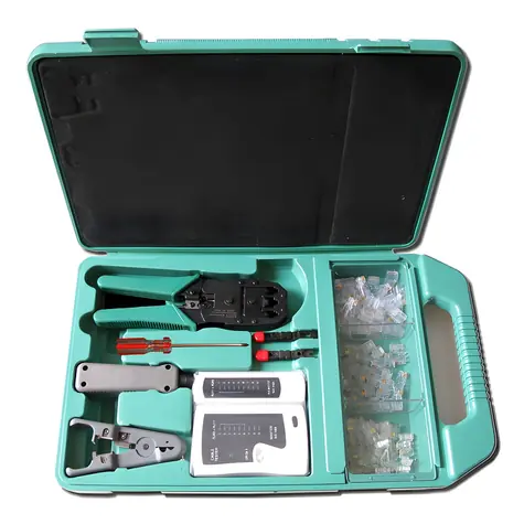 Xtendlan Kit LAN / Sada sieťového náradia / krimpovacie kliešte, narážač, tester / RJ-45, RJ-12, RJ-11