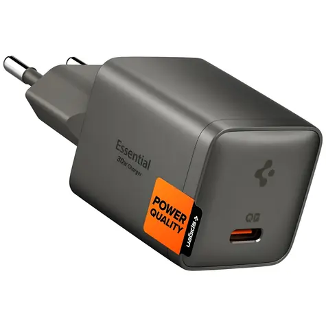 Spigen ArcStation Essential 30W Gunmetal / Nabíjačka / USB-C / QC / PD
