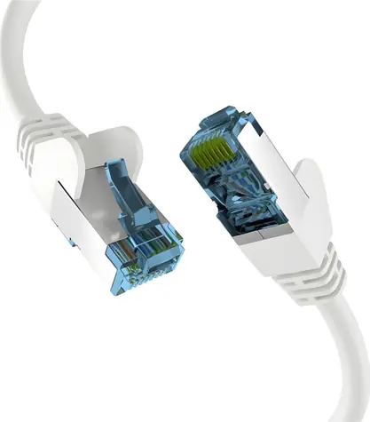 EFB Patch kábel RJ45 Cat7 30 m biely / Sieťový kábel / S/FTP / 10 Gbit/s / 600 MHz
