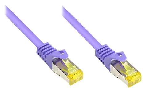 Good Connections Patch kábel Cat.7 fialová / Patch kábel / S/FTP / RJ-45 / 600 MHz / 3 m