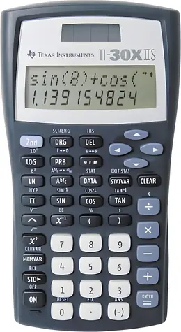 Texas Instruments TI-30X IIS / Kalkulačka / Vedecká / Napájanie batérií