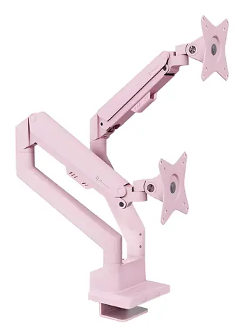 Arozzi Alzare Neo Duo fialová / Držiak 2 monitorov na stôl / 17-32" / VESA 75x75-100x100 / nosnosť 9 kg