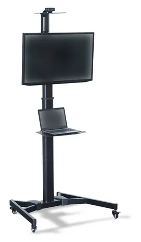 Digitus Podlahový stojan na TV / Stojan na TV / VESA 600x400 mm / 37-70" / nosnosť 50 kg / výškovo nastaviteľný