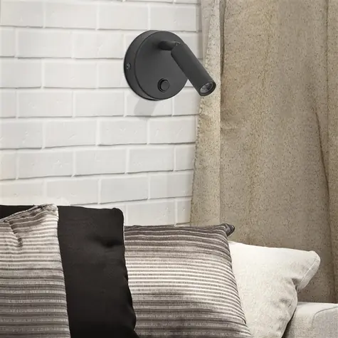 TK Lighting Enzo 4237 čierna / Nástenné svietidlo / G9