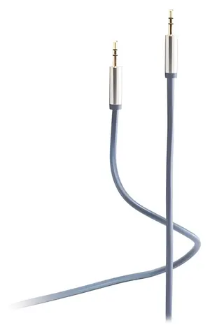 Shiverpeaks Flexline modrá / Audio kábel / Jack 3,5 mm - Jack 3,5 mm / 0,75 m / kovový konektor