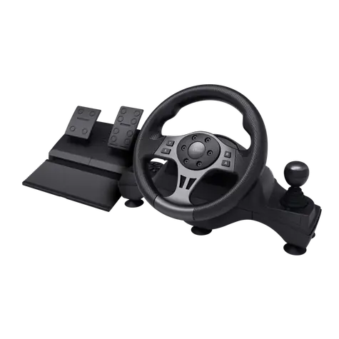 Trust GXT289 Movi čierna / Volant / Pedále / Vibrácie / USB / PC, Xbox, PS4, Switch