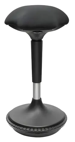 LogiLink Aktívna sedacia stolička čierna / Sedacia stolička / výškovo nastaviteľná / 63-87 cm / do 125 kg