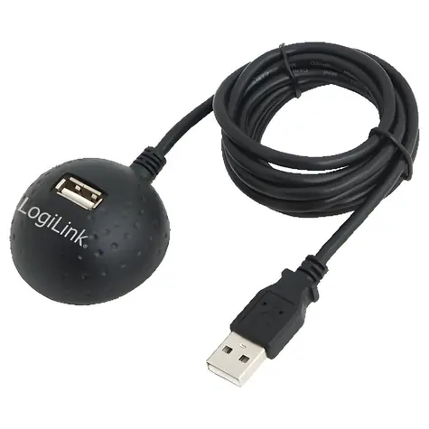 LogiLink USB-A (M) - USB-A (F) čierna / Predlžovací kábel / USB 2.0