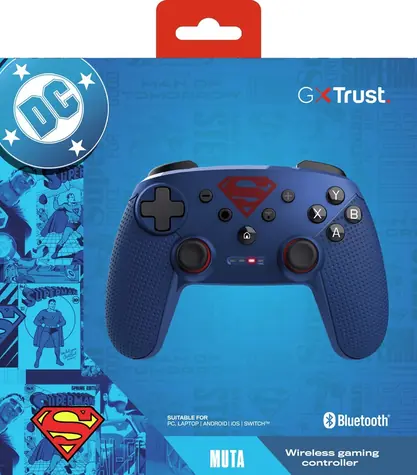 Trust GXT 542SM Muta modrá / Gamepad / Bluetooth/RF/USB / 15 tlačidiel / Nintendo Switch, PC, Android