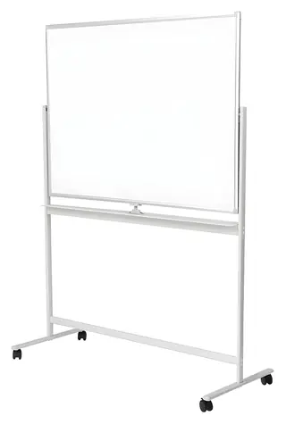 LogiLink Mobilná magnetická tabuľa biela / Tabuľa / 120x170 cm / hliníkový rám / otočné kolieska