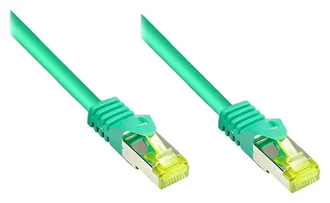 Good Connections Cat7 zelená / Patch kábel / S/FTP / 2 m / RJ-45 / 600 MHz
