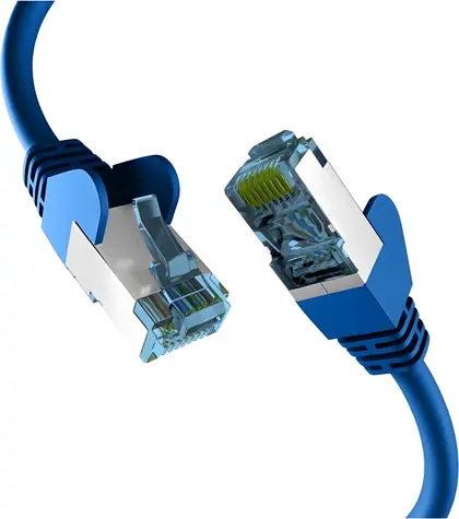 EFB Patch kábel Cat7 3 m modrá / Patch kábel / S/FTP / Cat7 Rohkábel / RJ-45 / LSZH