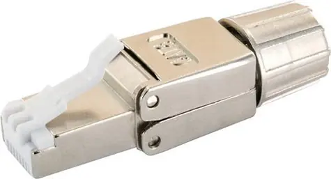 Schwaiger NWST811 strieborná / Konektor RJ-45 / Cat8.1 / 40GBASE-T / tienený