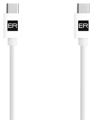 ER POWER kábel USB-C/USB-C 3A biely / Kábel / USB 2.0 / 1,2 m / 60 W