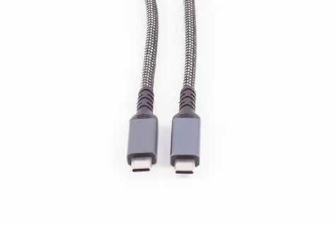 Shiverpeaks nabíjací kábel USB-C / Nabíjací kábel / USB 3.2 / 100 W PD / textilný / 1 m