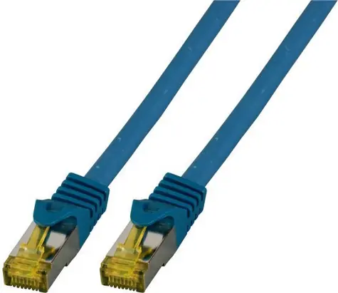 EFB Cat6A modrá / Patch kábel / S/FTP / LSZH / RJ-45 / 0,5 m