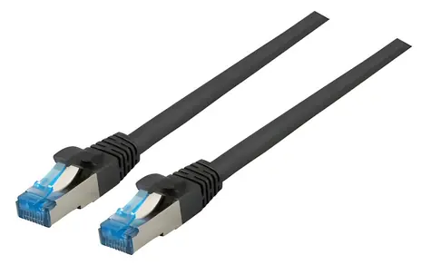 EFB Cat6a S/FTP superflex čierna / Patch kábel / RJ-45 / 3 m / 10 Gbit / s