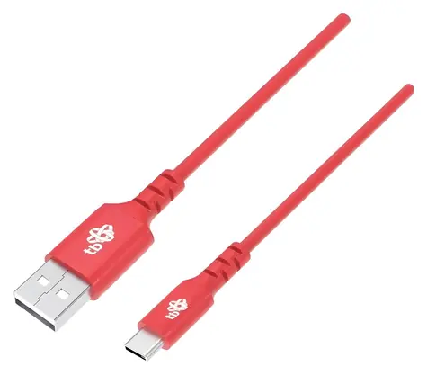 TB Touch 1 m červená / Dátový kábel / USB-A (M) - USB-C (M) / Okrúhly