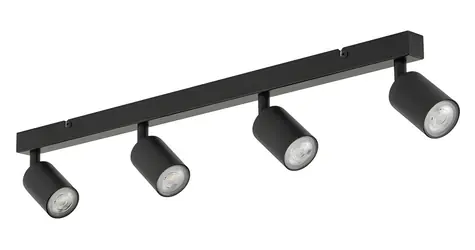TK Lighting Top čierna / Bodové svietidlo / 4X GU10 / max. 10W