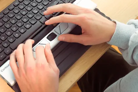 Contour RollerMouse Go WL / Bezdrôtová myš s ergonomickou podložkou / 4000 DPI / 5 tlačidiel / Bluetooth 5.1