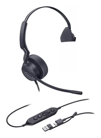 Yealink UH42 Mono Teams USB-C/A / Mono náhlavná súprava / mikrofón / USB-C & USB-A
