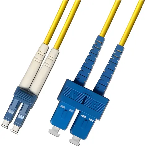 OEM / Optický patch kábel / LC/UPC-SC/UPC / 9/125 µm SM / Duplex / OS2 / 7m