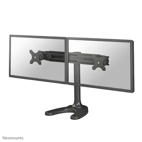 Neomounts FPMA-D700DD čierna / Stolný držiak pre 2 monitory / veľkosť 19-30" / VESA 75x75-100x100 / nosnosť 8 kg