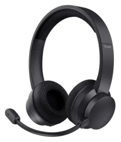 Trust Ayda Bluetooth čierna / Slúchadlá / mikrofón / ANC / USB-C nabíjanie / 3,5 mm Jack