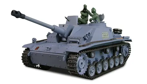 AMEWI RC tank Sturmgeschütz III modrá / 1:16 / RTR / 2.4 GHz / dym a zvuk / vyžaduje batérie