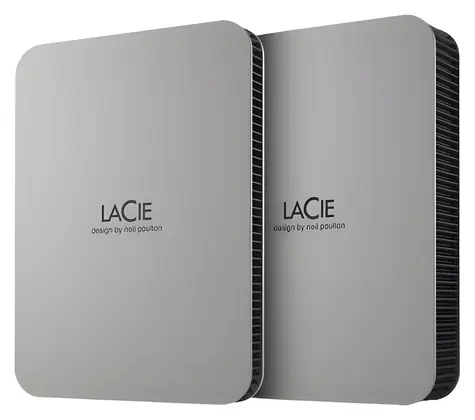 LaCie Mobile Drive Secure sivá / Externý HDD / 4 TB / 2.5" / USB-C 3.2 Gen 1