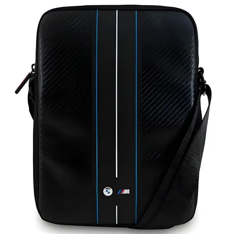 BMW Taška Carbon Blue Stripes 8" čierna / Taška