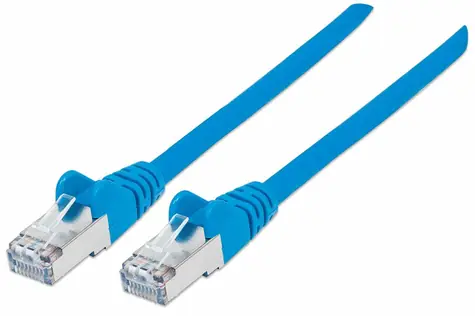 Intellinet Cat6A modrá / Patch kábel / S/FTP / LSZH / RJ-45 / 5 m