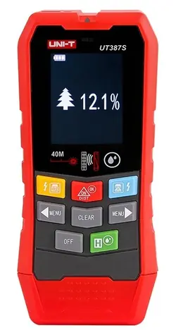 UNI-T UT387S / Nástenný skener / Detekcia kovov, dreva a vedenia / Vlhkomer dreva / Diaľkomer 40 m