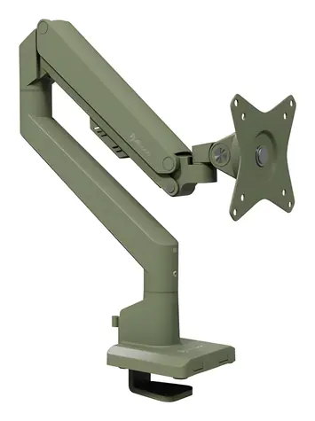Arozzi Alzare Neo zelená / Stolový držiak monitora / plynová pružina / VESA 75x75-100x100 / nosnosť 9 kg