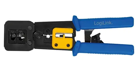 LogiLink WZ0037 čierna / Krimpovacie kliešte / RJ11 / RJ12 / RJ45 / EZ