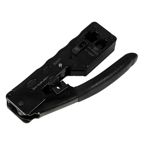 LogiLink WZ0025 čierna / Krimpovacie kliešte / RJ45 / RJ11/12 / CAT5e-CAT7