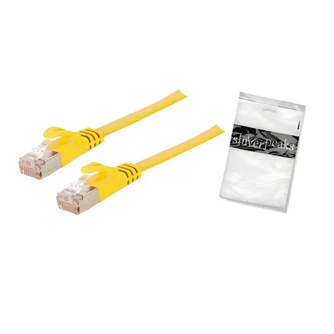 Shiverpeaks Cat7 U/FTP 3M žltá / Plochý patch kábel / RJ-45 / slim