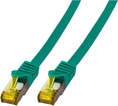 EFB Cat6a S/FTP zelená / Patch kábel / LSZH / 10 m / RJ-45 / 10GBase-T