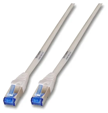 EFB CAT6a S/FTP 1m šedá / Patch kábel / RJ-45 / 10 Gbit / s / PVC