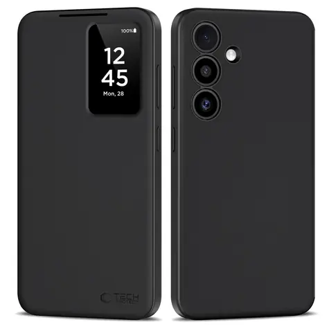 Tech-Protect SMART Wallet matná čierna / Púzdro pre Samsung Galaxy S25+ / Peňaženka / Okienko na displej