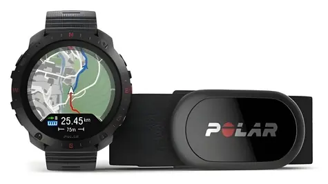 Polar Grit X2 Pro H10 čierna / Chytré hodinky / Sada s hrudným pásom H10 / Veľkosť S/L