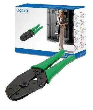 LogiLink WZ0013 čierna / Krimpovacie kliešte / RJ45 Hirose / 8P8C