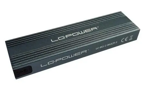 LC-Power M2-C-MULTI-3 / Externý box pre M.2 SSD / NVMe & SATA / USB 3.2