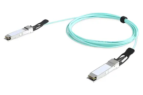 Digitus AOC kábel QSFP+ 40G 30m tyrkysová / Kábel / 40 Gigabit Ethernet / InfiniBand / multi-mode 850nm / plný duplex